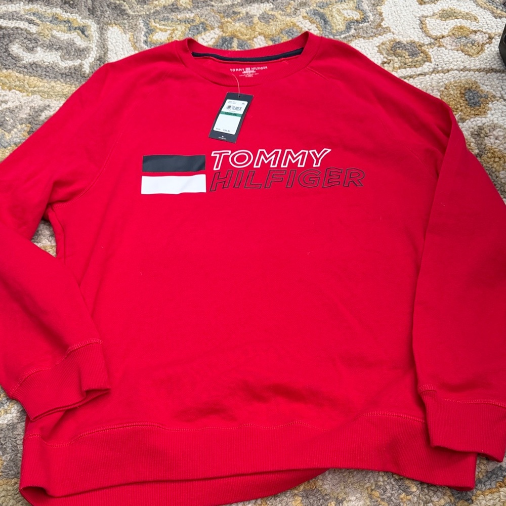 Tommy Hilfiger Vibrant Red Crewneck Sweater